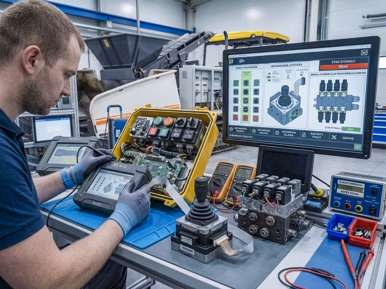 Naprawa i regeneracja kaset sterowniczych, modułów joysticków oraz modulatorów hydrauliki w maszynach drogowych